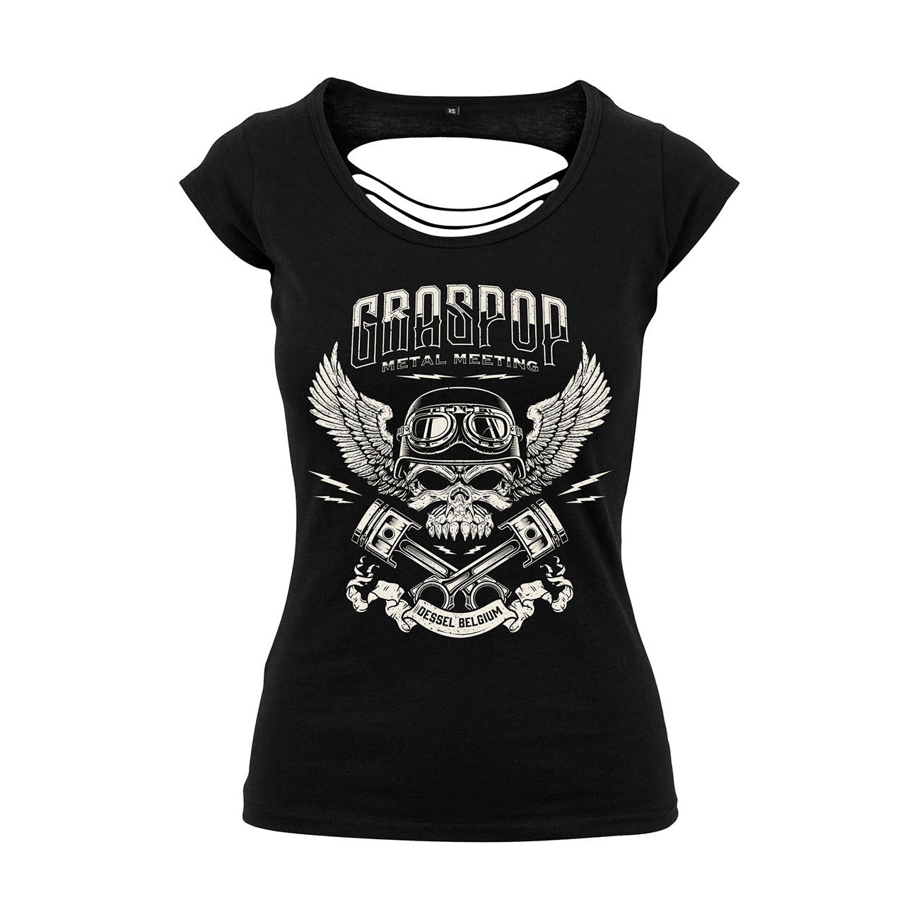 Women Cutted back T-shirt  - Biker