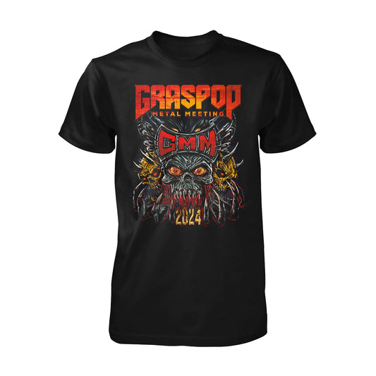 GMM24 tshirt threeskulls back