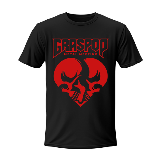 F17 - Unisex T-shirt - HEART SKULLS