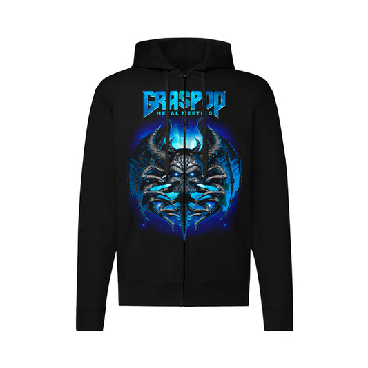 Zip Hood - Blue Bat